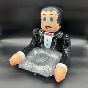 Vintage Unsinkable Drinkable Butler Pool Float Inflatable Drink Holder 1970s Kit